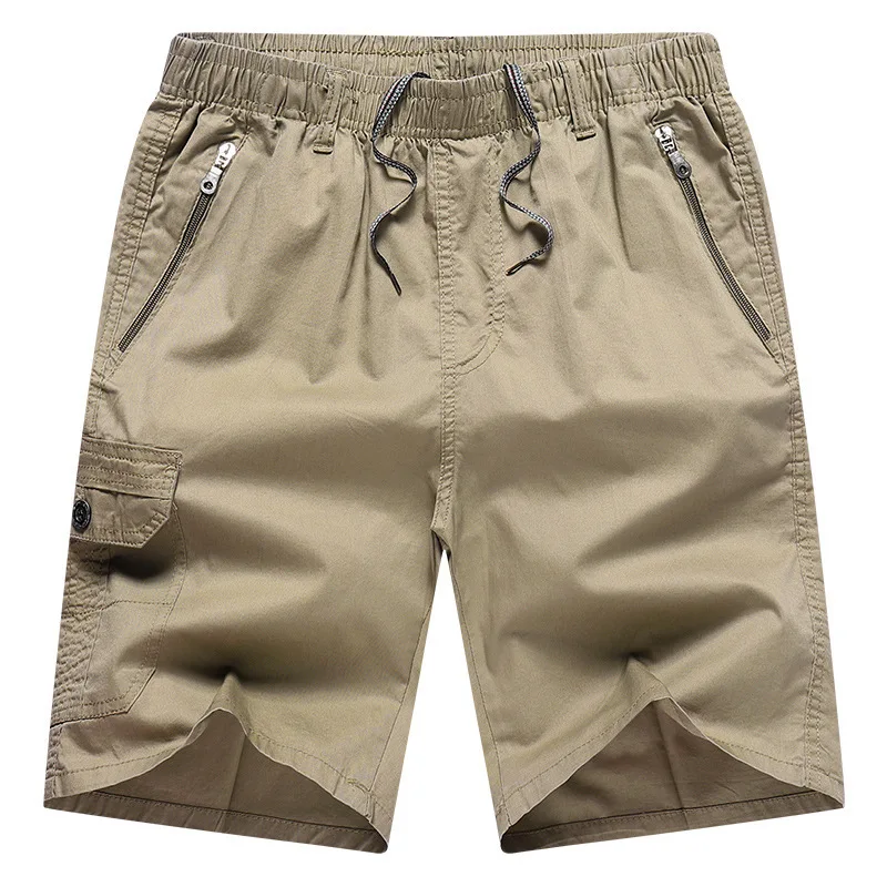 BOLUBAO 2024 Outdoor Casual Shorts For Men Solid Color Large Pocket Five-Point Beach Pants Wysokiej jakości codzienne szorty dla mężczyzn