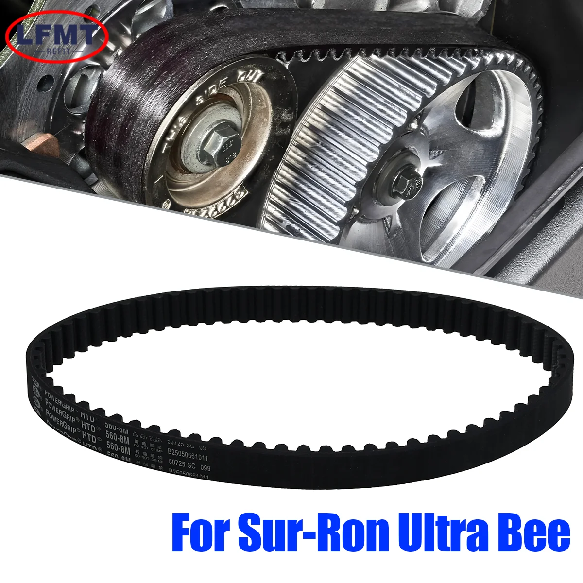 

Motorcycle drive belt Suitable For Surron Light Bee X/SElectric off-road For the original transmission belt of SurronX16 X260