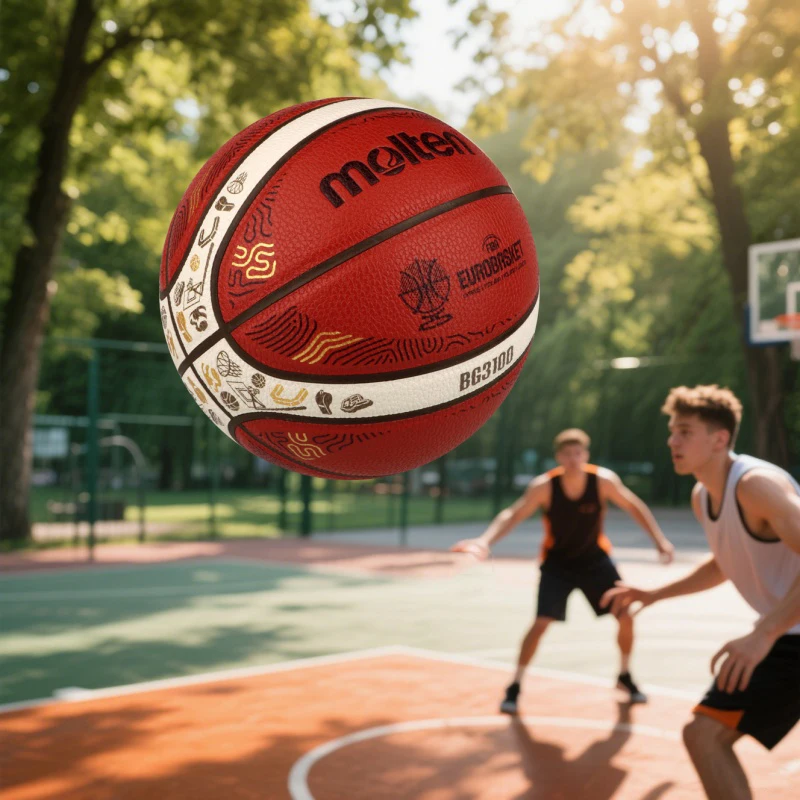 تصميم بصمة كرة السلة المنصهرة 2025 بالحجم الرسمي 7 مادة PU عالية المرونة ومقاومة التآكل للاستخدام الداخلي والخارجي