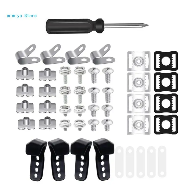 

pipi 60Pcs Helmet Repair kits Football Helmet Hardware kits for Hockey Baseball Sports