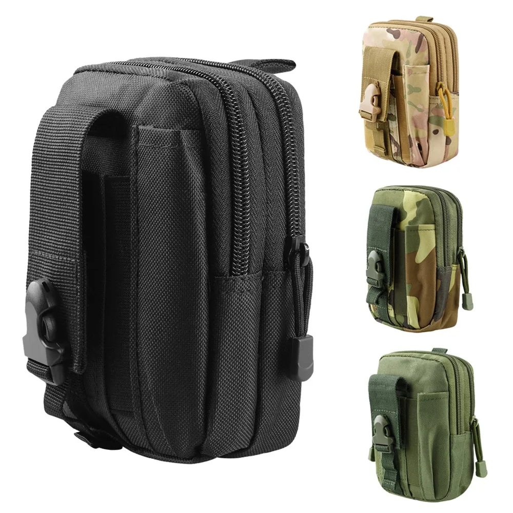 Tactical Waist Pouch Molle Waist Bag Belt Phone Pouch Smart Phone Purse Gear Tool Gadget Pocket for Men Outdoor Camping Hunting