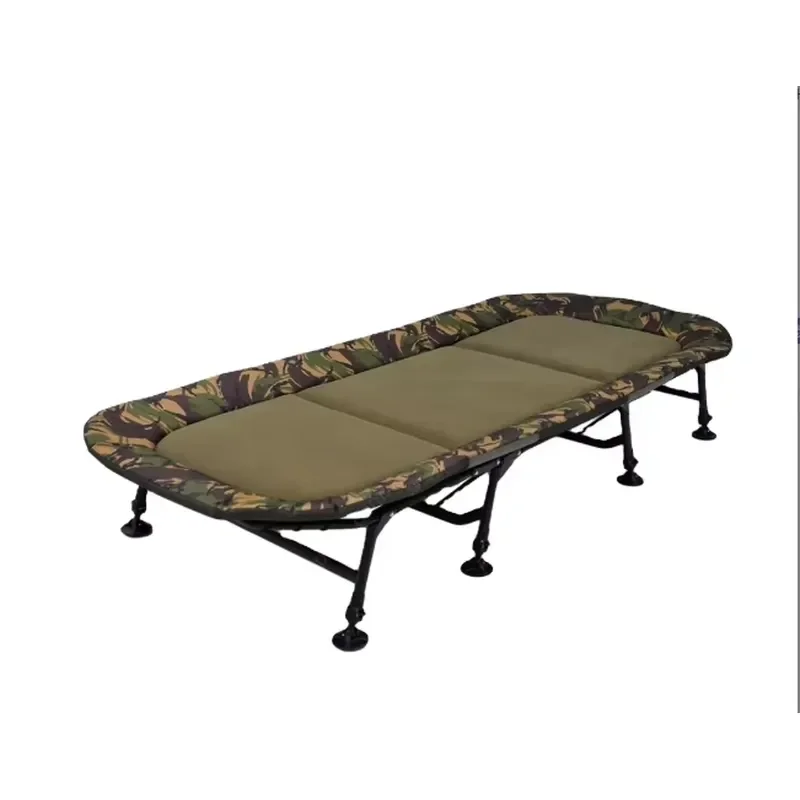 Portable Steel Carp Fishing Chair Outdoor Bed Seat Comfortable Resting Stool for Anglers Camping Picnic Foldable Furniture