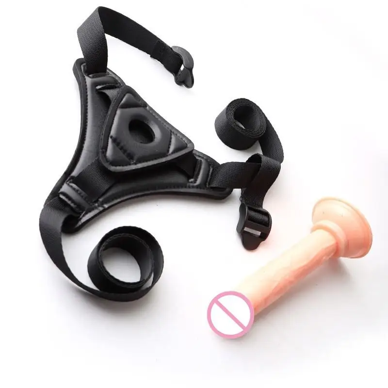 Realistic Strapon Dildo with Suction Cup Wearable Penis Belt Strap-On Harness Panties for Women Anal Sex Toys for Lesbian Gay - view 4