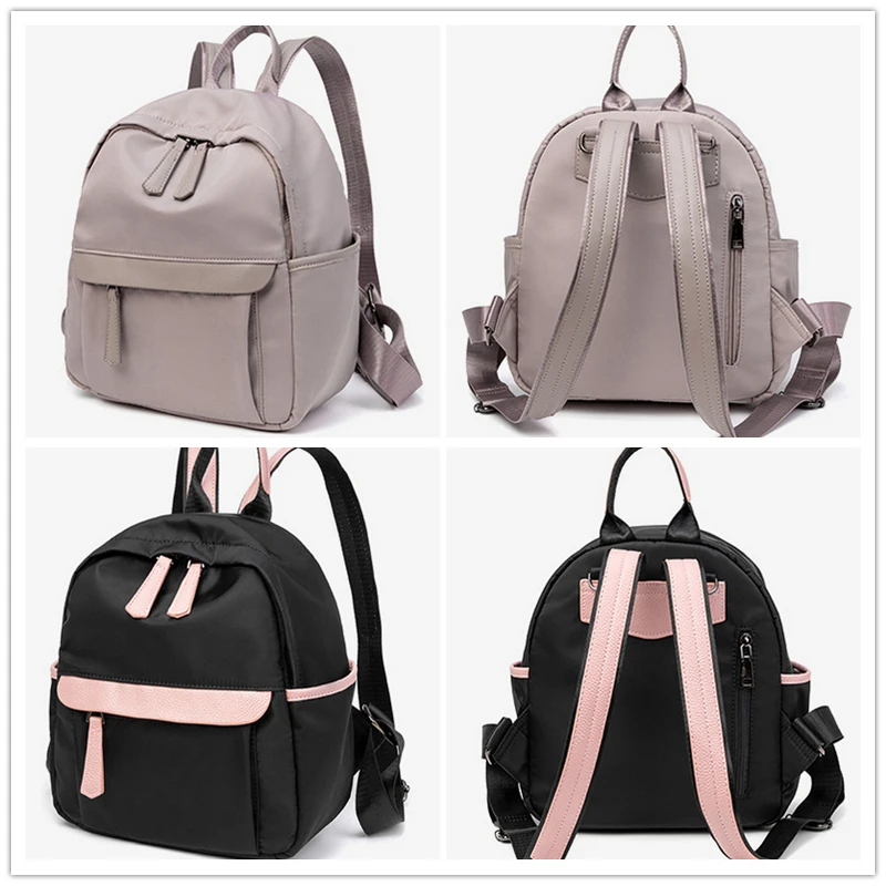 

Водонепроницаемый холщовый небольшой рюкзак для женщин в консервативном стиле, для путешествий на открытом воздухе, для повседневного использования, ручная кладь, мини-сумка для книг, школьная сумка для девочек