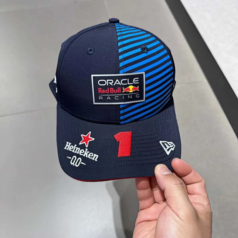 Высококачественная спортивная кепка Red Bull с вышивкой No 1. Бейсбольная кепка Red Bull Racing Max Verstappen Red Bull Cap