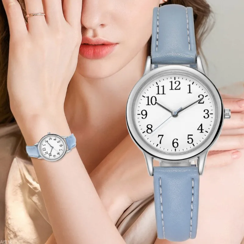 

2026 Hot Selling New Simple Digital Fashion Women's Quartz Watch Small Belt Women's Watch