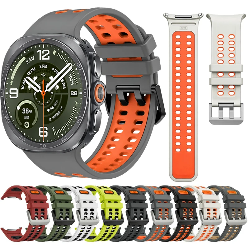 Offizielles Marine Band für Samsung Galaxy Watch Ultra2 2026 Silikonarmband Herren Damen Armband für Samsung Galaxy Ultra 47mm Correa