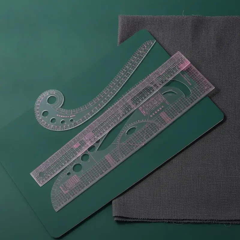 6-Piece French Curve Ruler Set - Flexible Tailoring Templates For Dressmaking, Pattern Drafting & DIY Sewing Projects