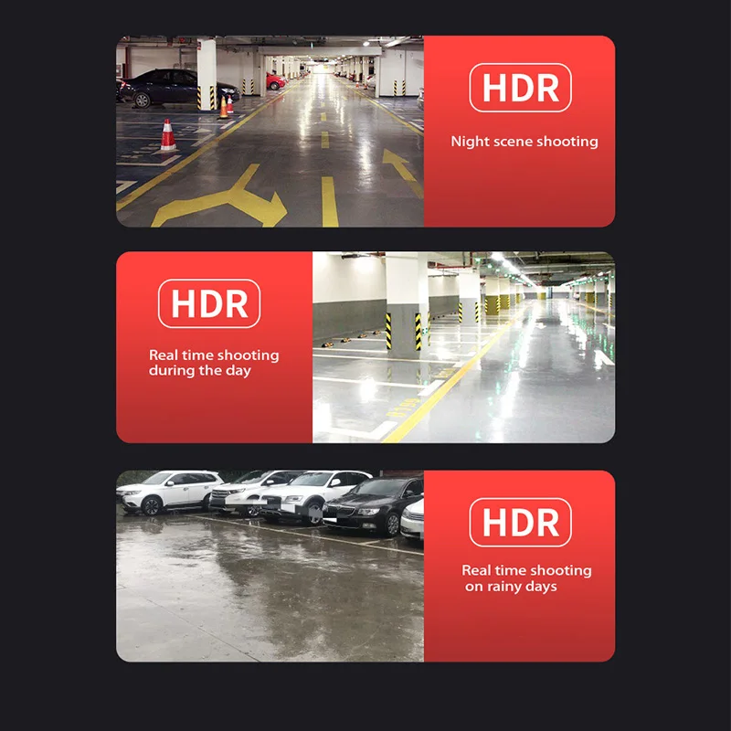 Car Front And Rear Dual 1080 720AHD IP68 Waterproof  Starlight Night Vision All in one Panoramic Reversing Camera
