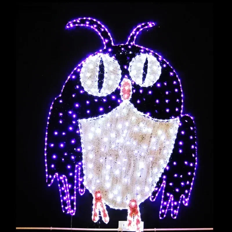 2024 Holiday Party Decoration Halloween Pumpkin Ghost Bat Luminous Pattern Light Halloween Decoration