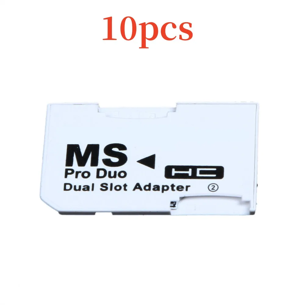 

10pcs Memory Card Adapter for Micro SD SDHC TF to MS Pro Duo For PSP Dual Slot Adapter Card Reader Converter