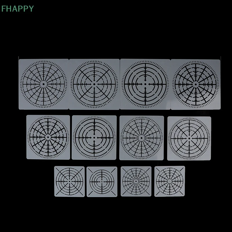 Reutilizáveis Mandala Dotting Pintura Stencils, Modelos Mylar, Ferramentas Artesanais, DIY, 12Pcs