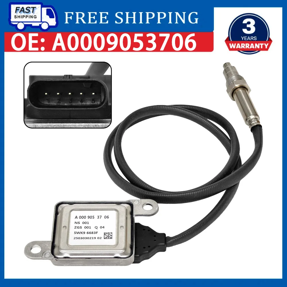 High Quality Nitrogen Oxide Sensor NOx Oxygen Sensor A0009053706 5WK96683F For Mercedes GL350 13-16 3.0L ML250 2009-2010 2.1L