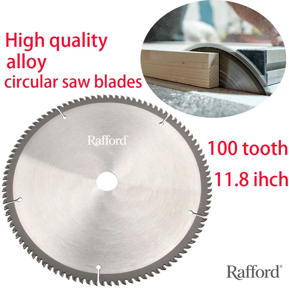

Rafford 12 дюймов, 100-зубчатая циркулярная пила из высококачественного сплава для резки и обрезки мягких и твердых пород.