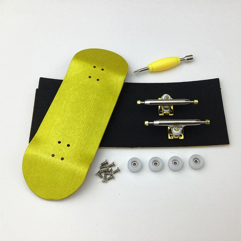 34mm Wood Skateboard OEM Fingerboard Toy with New V3 Trucks and CNC Wheels