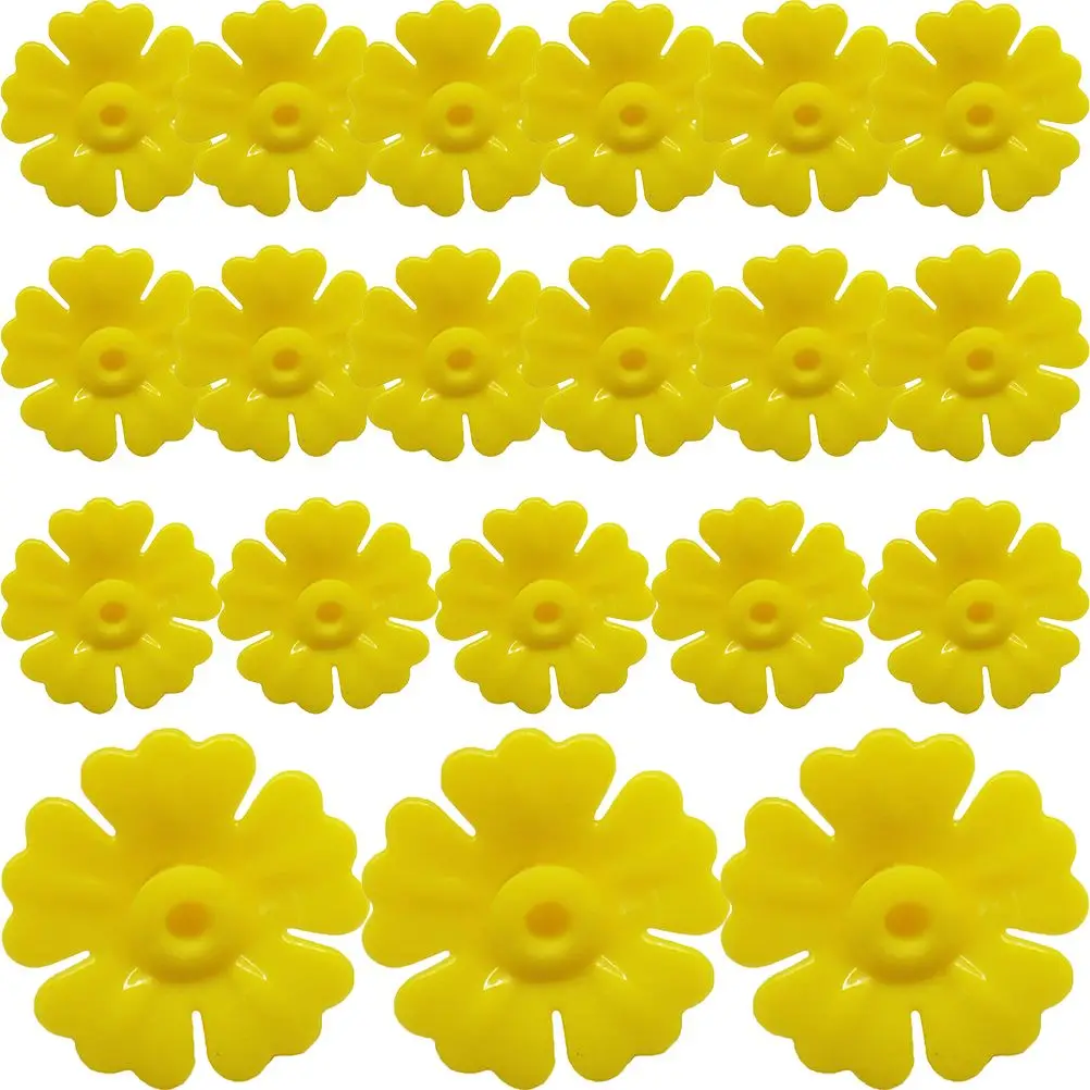 

20 Pcs Flowers Durable Plastic Hummingbird Feeder Replacement Hummingbird Feeder Flowers Parts Yellow Outdoor Pet Supplies
