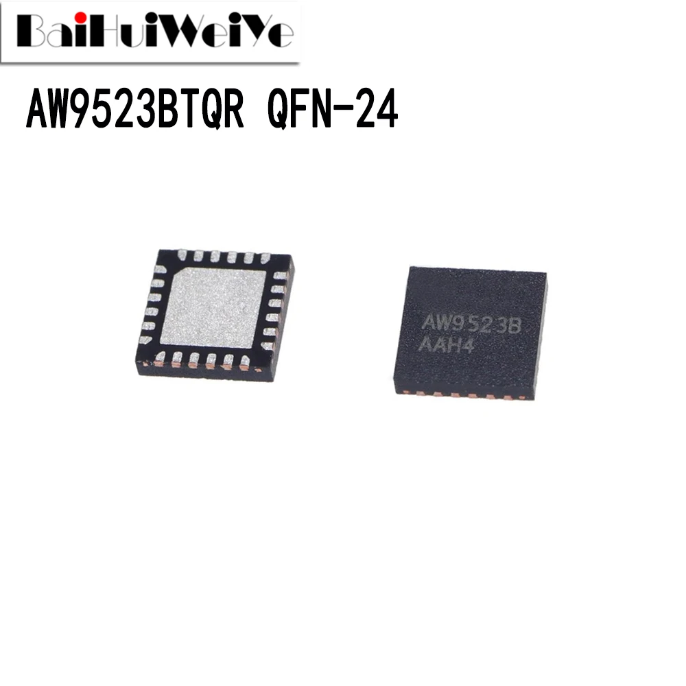 5PCS AW9523B AW9523BTQR AW9523 QFN-24 Breathing Lamp Driver IC Chip SMD New Good Quality Chipset