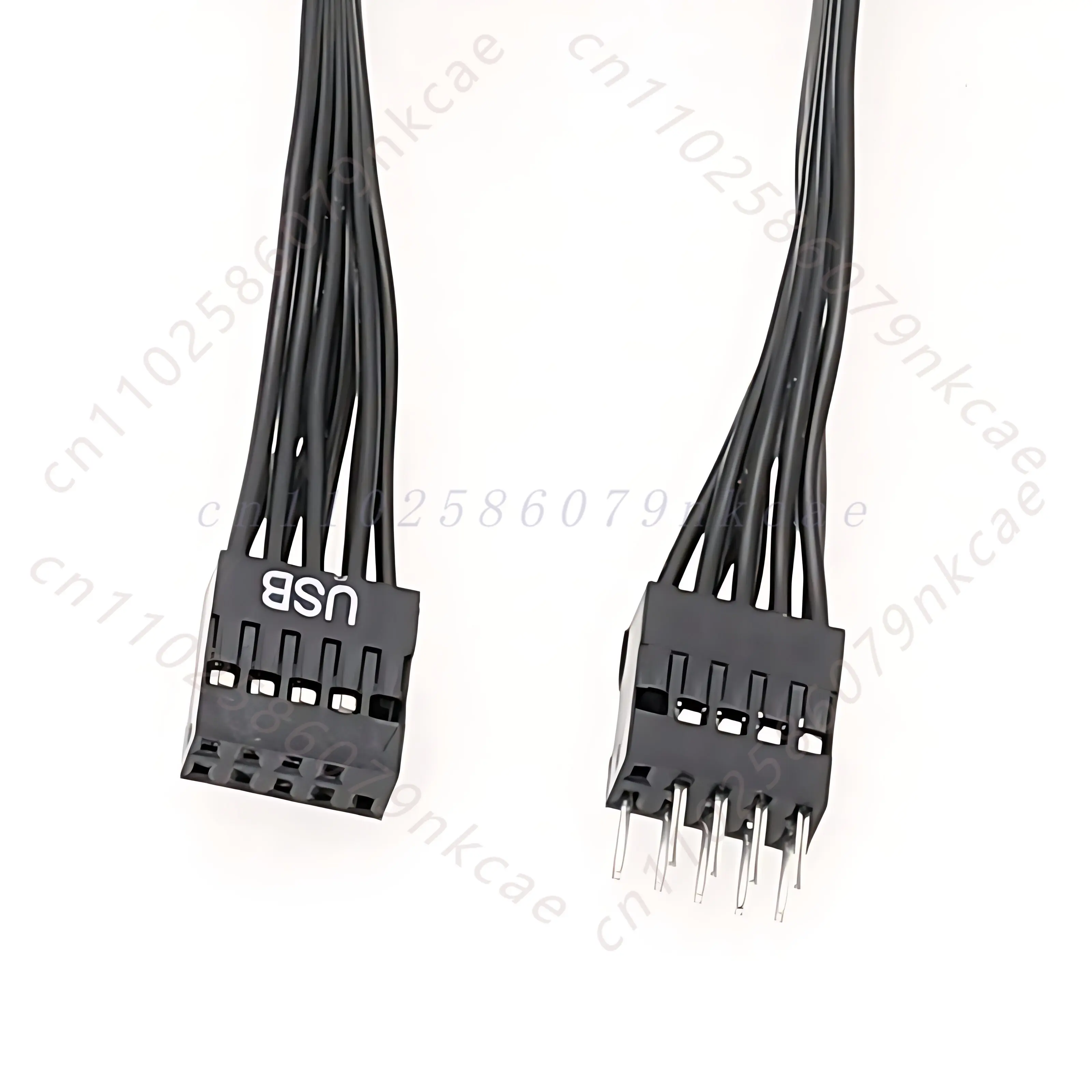 Motherboard USB 2.0 9 Pin Header Male to Female Extension Cable Front Panel Wire Ribbon Line for Desktop PC Case DIY
