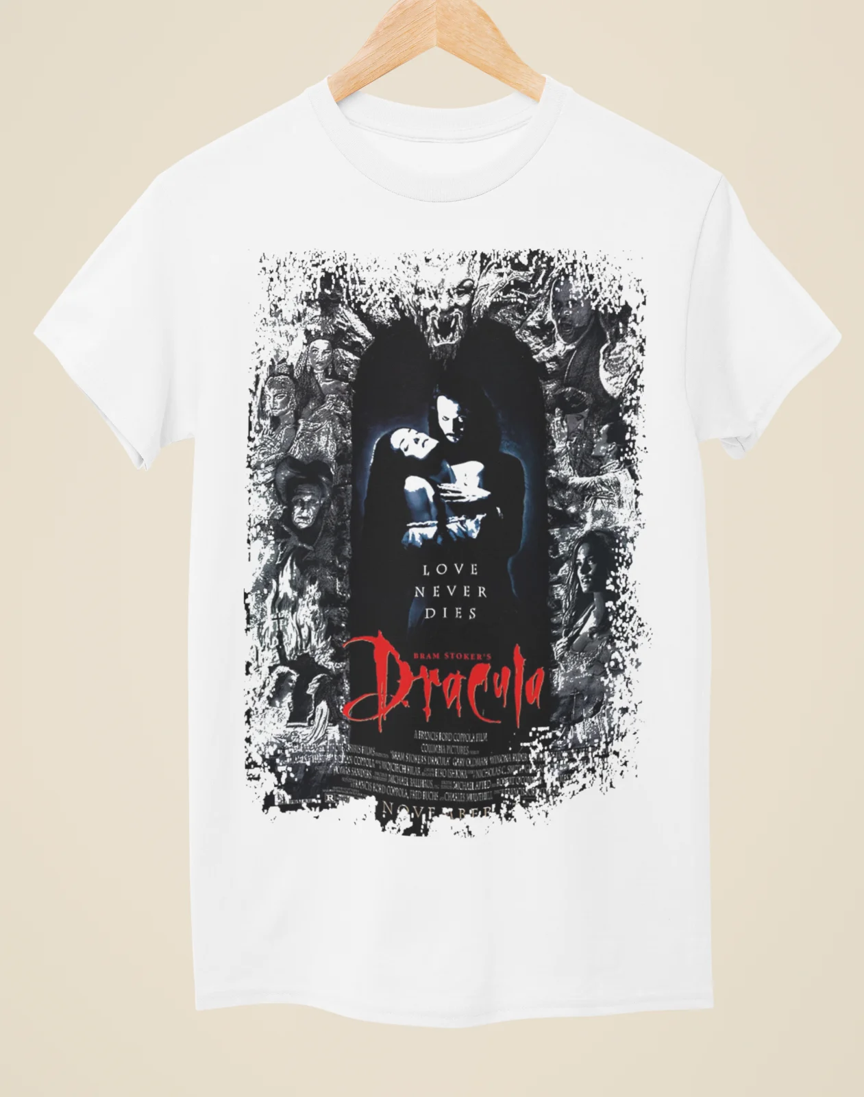 Bram Stokers Dracula - Movie Poster Inspired Unisex White T-Shirt