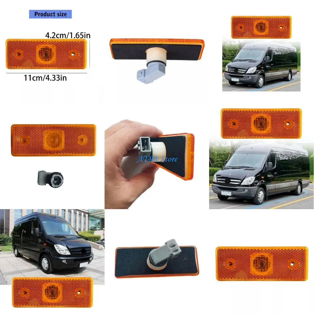 

U13C Easy Fit Turn Light ABS Side Marker Light 0028206456 Stylish Designs Light Weather Resistant for Sprinter