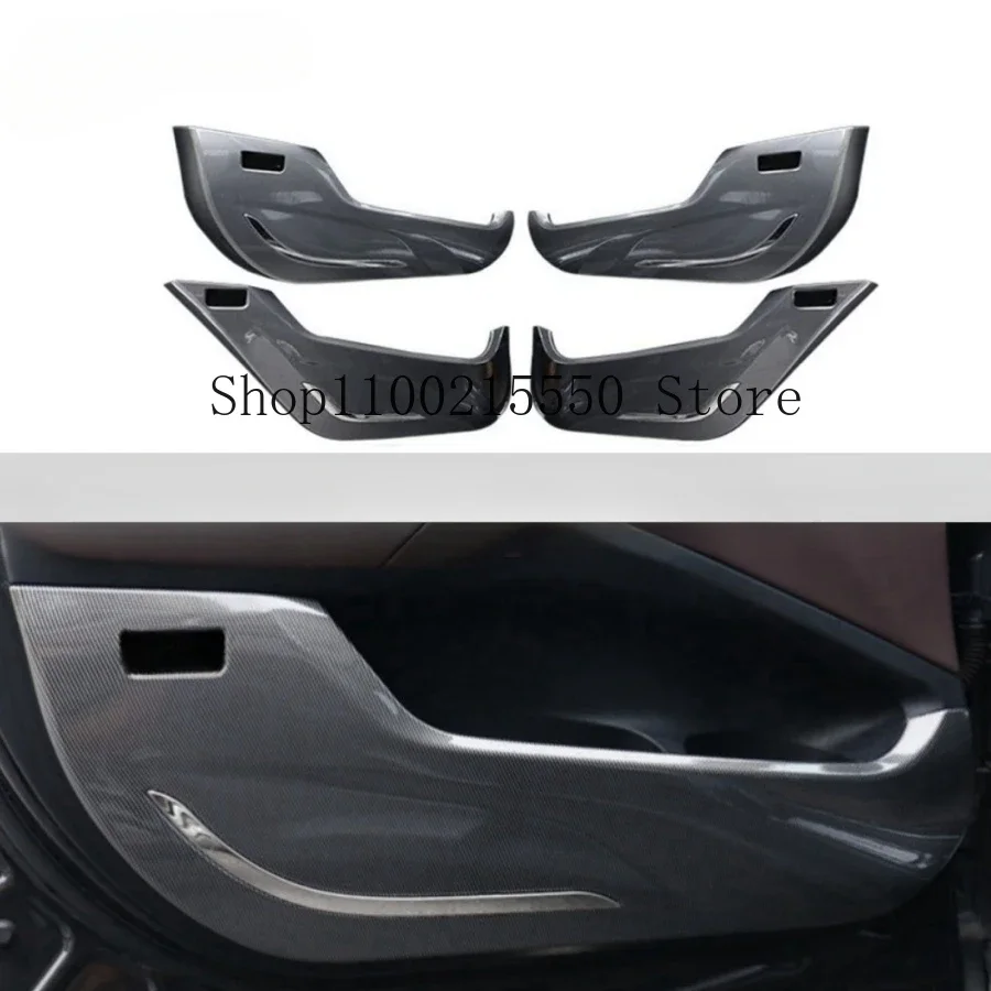 

4PCS ABS Carbonfiber Patten Door Anti-Kick Pads Cover for BMW 3/7 Series X1 X3 IX3 X5 X7 I3 Fully Surrounded Protective Stickers