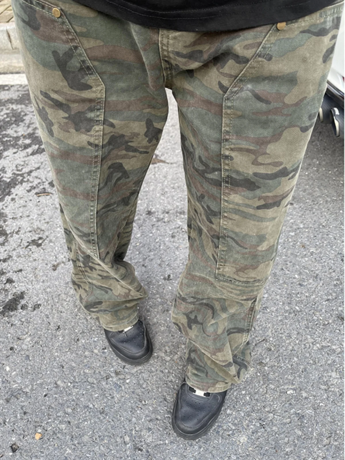 

American Retro Camouflage Work Pants Men Spring Autumn Cool High Street Loggers Outdoor Mountain Climbing Trousers CleanFit