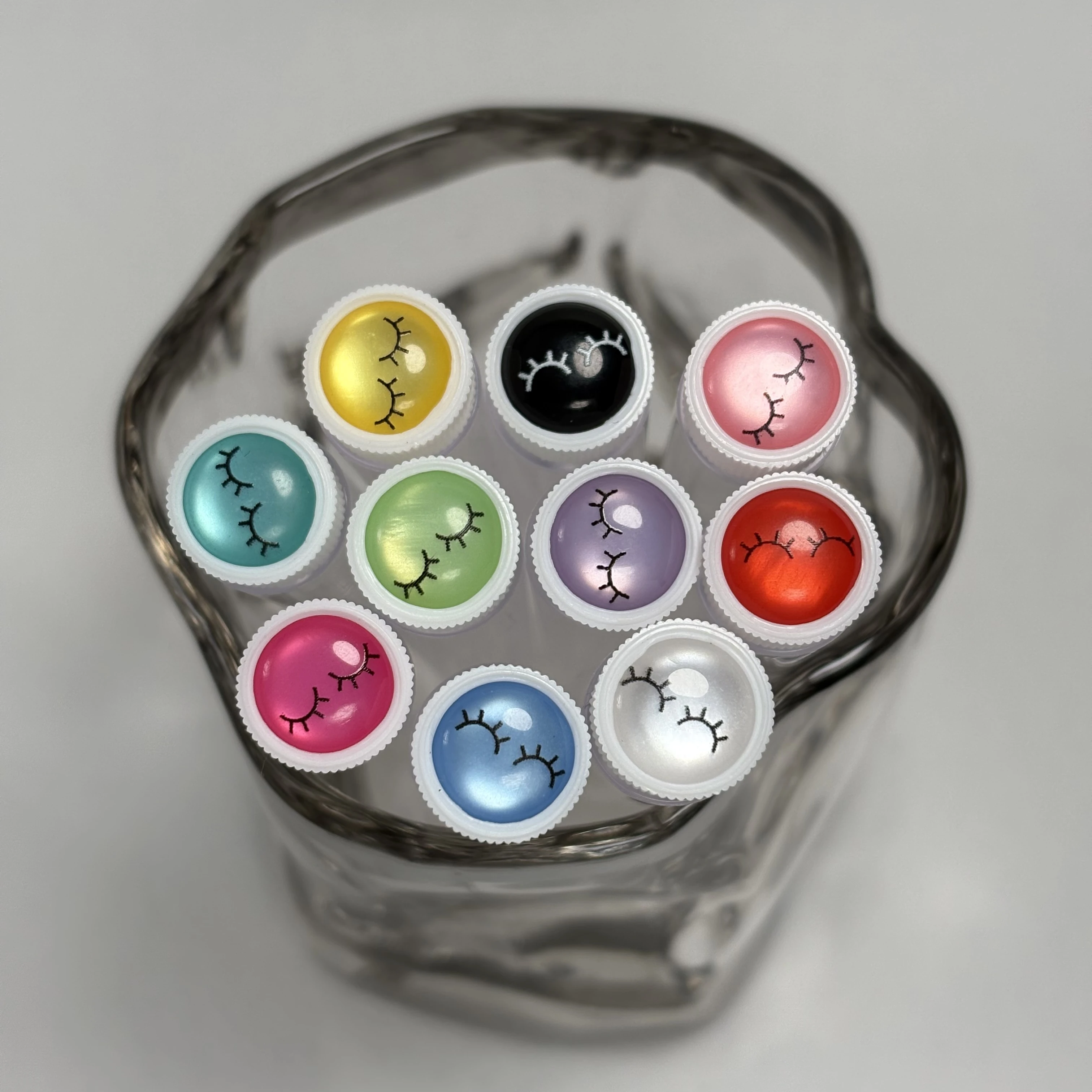 20 قطعة قابلة لإعادة الاستخدام فرشاة الحاجب أنبوب المتاح رمش فرشاة الحاجب فرشاة مع رمش الراتنج الحفر استبدال ماكياج فرش #6