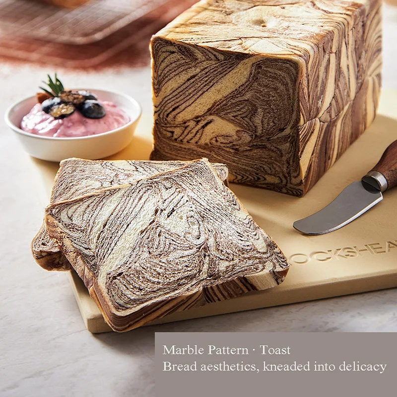 Stainless Steel Bread Maker with 25 Baking Programs & Accessories LCD Display Button Control Measuring Cup Double-Sided