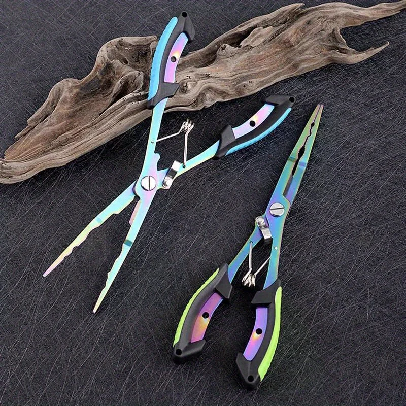 

【Upgraded】Professional Fishing Pliers - Heavy Duty High-Strength Wire Cutter, Hook Tying Tool with Ergonomic Anti-Slip Grip for