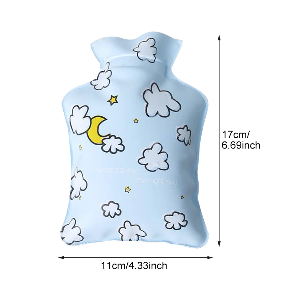 Mini Cartoon Hand Warmer Cute PVC Hot Water Bag Home Office Portable Kids Winter Hot Water Bottle Adults Feet Warmer