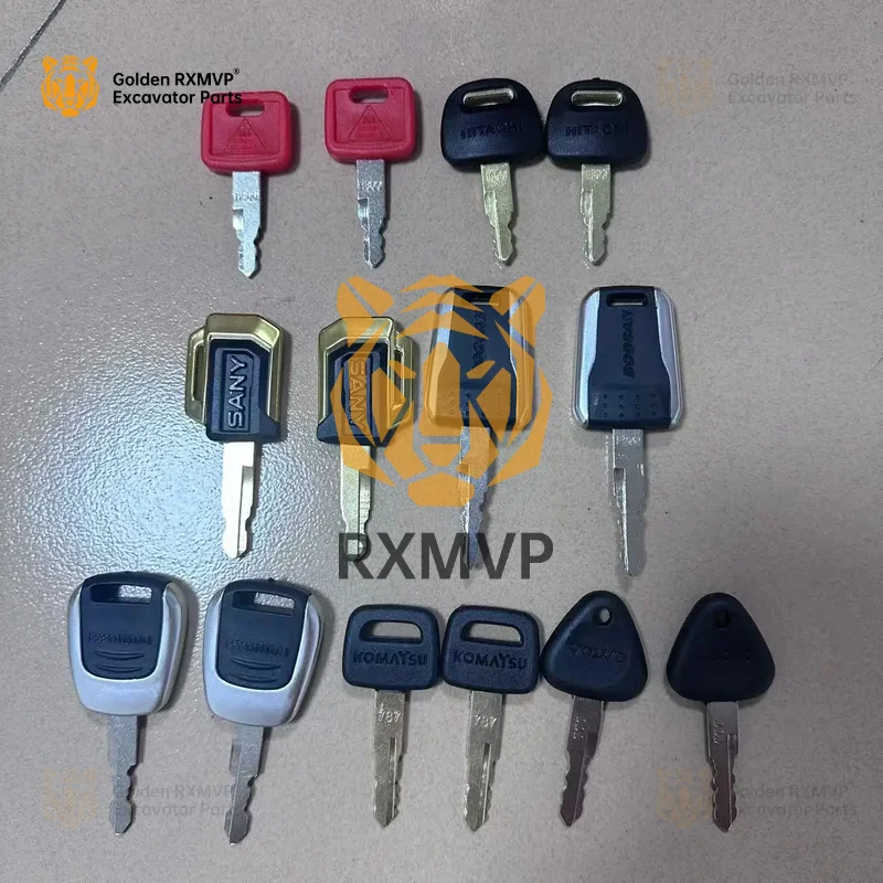 For 14pcs excavator keys for H800 key  for 777 key For Sany For Komatsu For Doosan For Komatsu For Hyundai