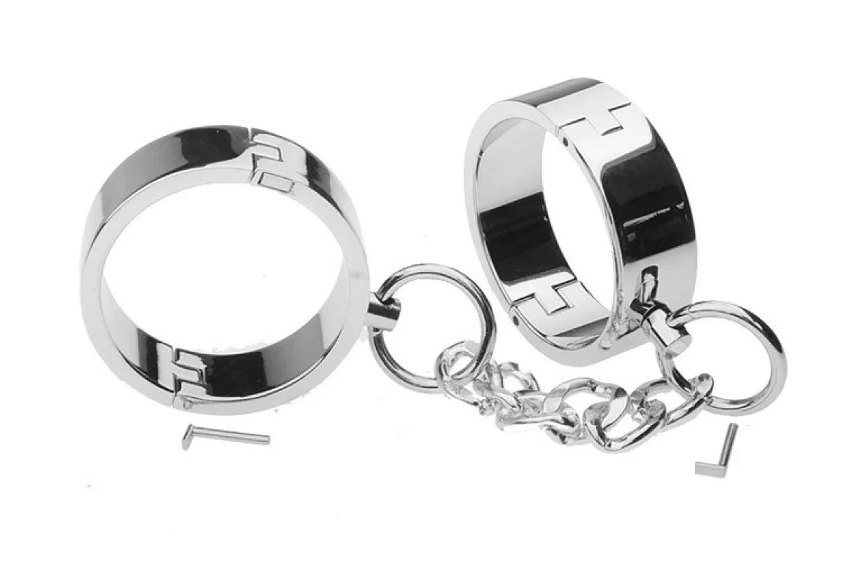 SM metal fun products heavy-duty handcuffs shackles shackles toys binding shackles flirting alternative sex toys