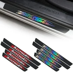 Car Threshold Stickers for Citroen C2 C4 Aircross C3 C4l C5 Saxo Elysee Ds 3 5 4 6 Xsara Picasso Cactus Auto Anti-scratch Decals