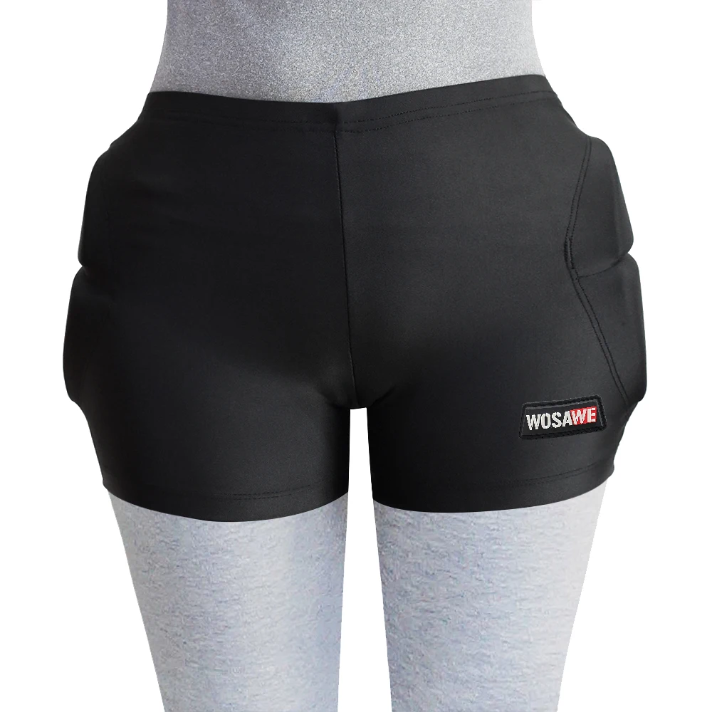 WOSAWE Ski Hip Butt Padded Shorts Hip Pad Shorts Snowboarding Skating Skiing Ride Hip Shorts Unisex