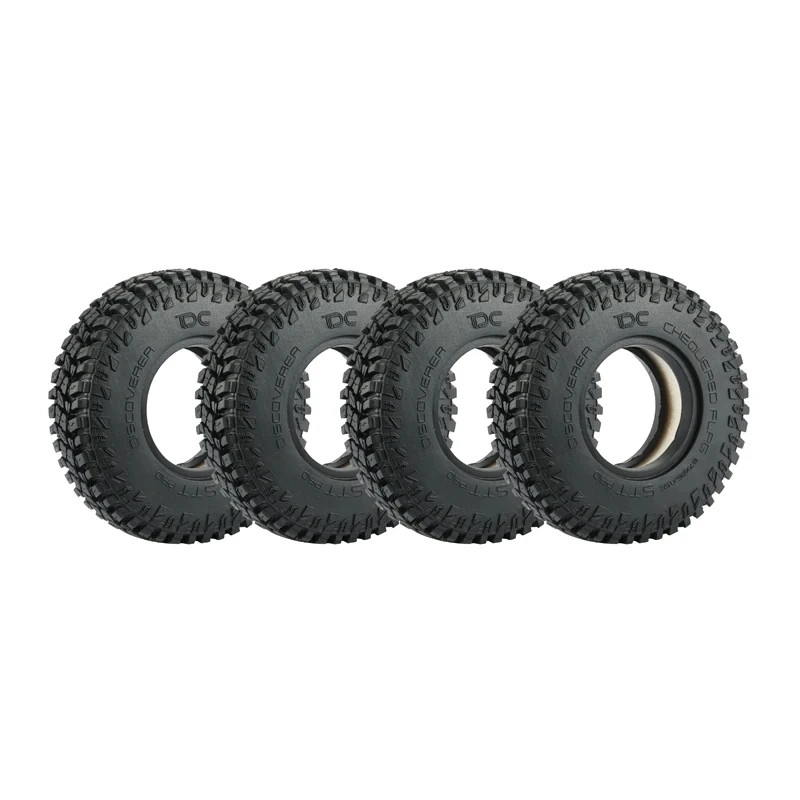 DC AT MT 1.55inch 87mm Crawler Tires Bead Lock Wheels with Foam 2021 RC Car Parts Accessories 1/10 Scale for Tamiya CC01 carros