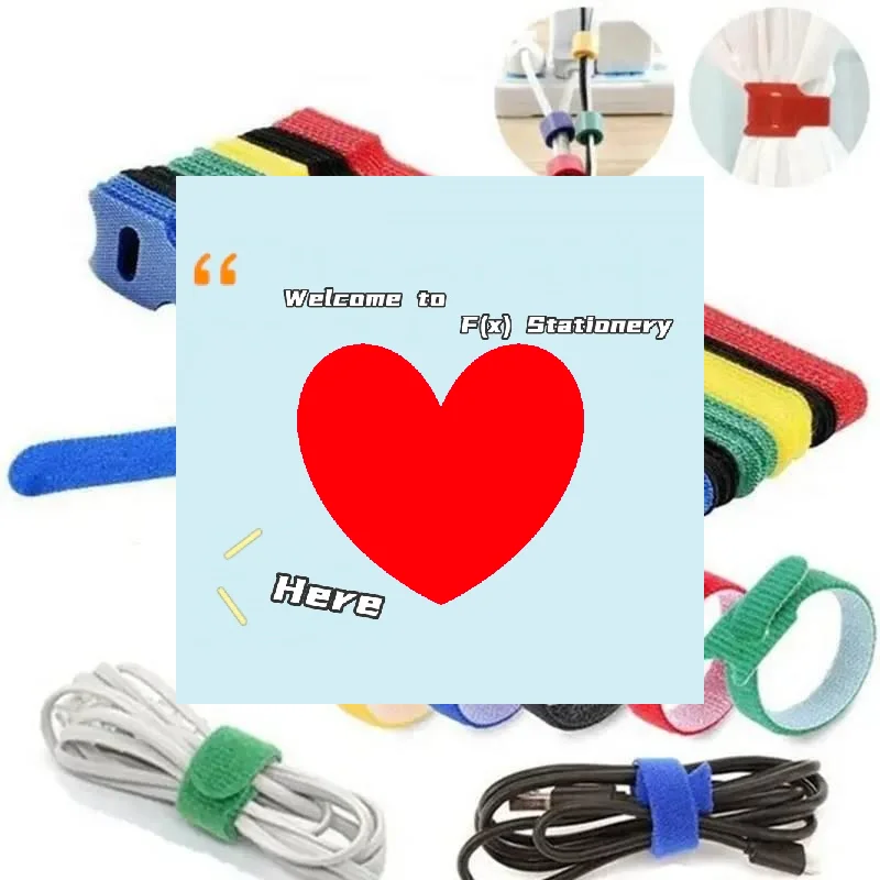 30/50/100pcs Power Cable And Data Cable Organizer Reusable Binding Straps-F(x)