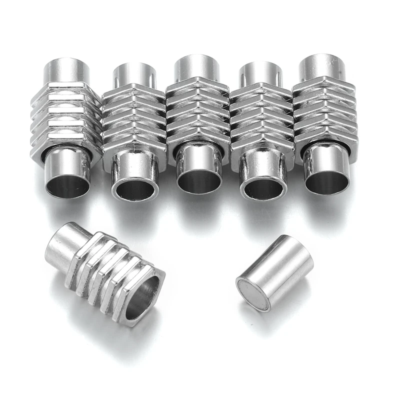 2 قطعة 6 مللي متر حفرة الذهب الأسود النحاس قوس قزح المشابك المغناطيسية ل سوار موصلات الجلود الحبال أساور مجوهرات بمناسبة W409 #2