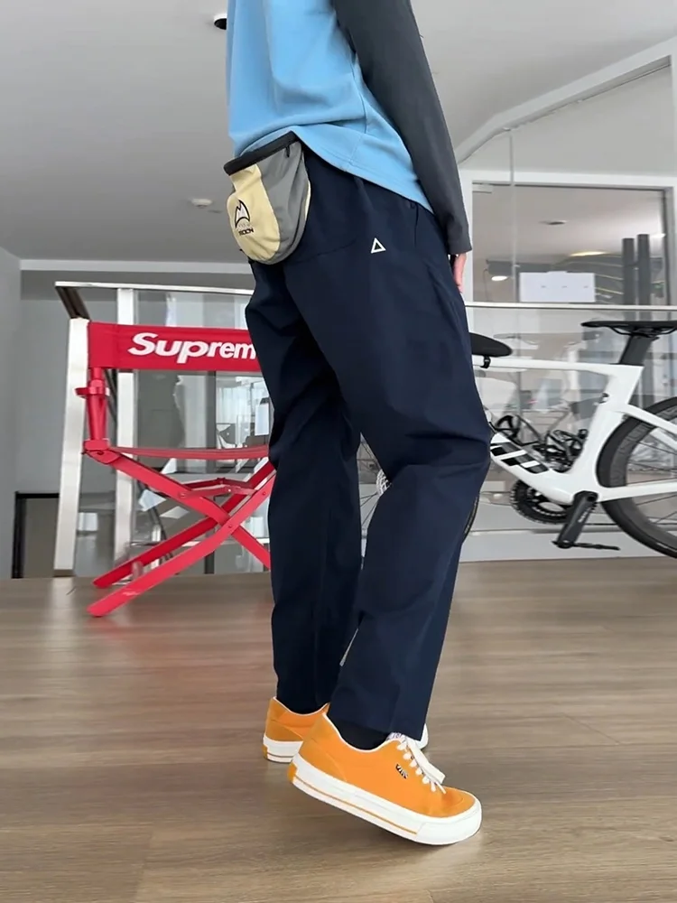 

Trendy Casual Cargo Pants Men's Spring Autumn Soft ell Waterproof Outdoor Hiking Straight Leg Workwear Trousers