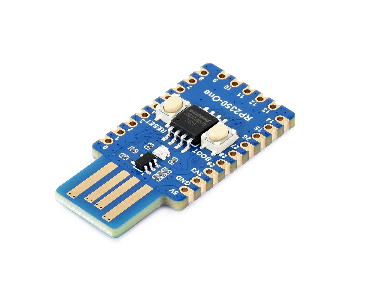 Picture 3: Waveshare RP2350-One, A Pico-like MCU Board Based On Raspberry Pi RP2350A, 520KB of SRAM, Suitable For SMD Applications