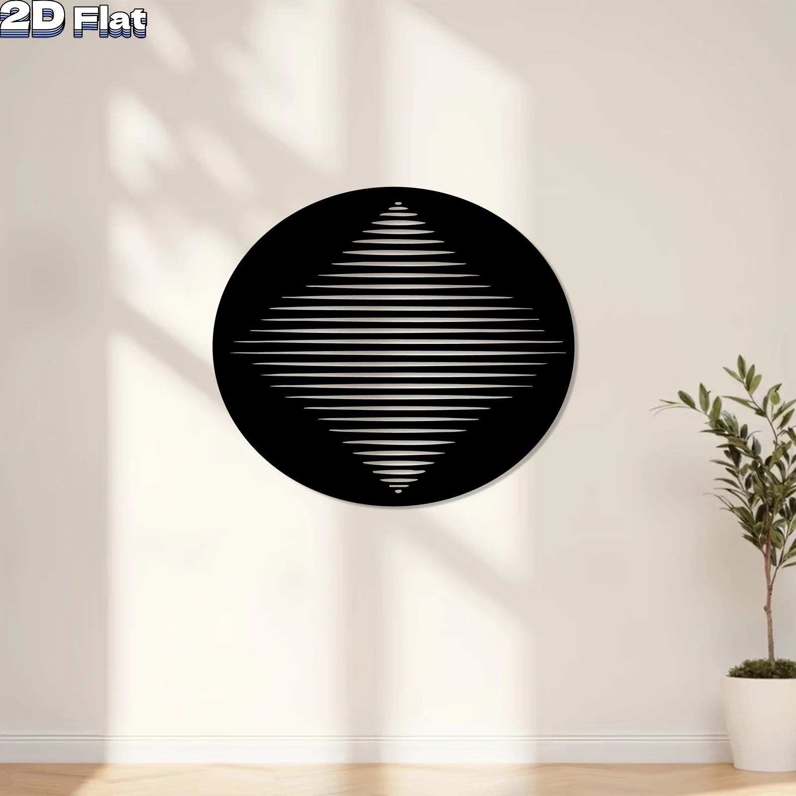 1pc Modern Striped Diamond Metal Wall Art, Elegant Iron Decor for Living Room & Garden Fence, Christmas Thanksgiving gift