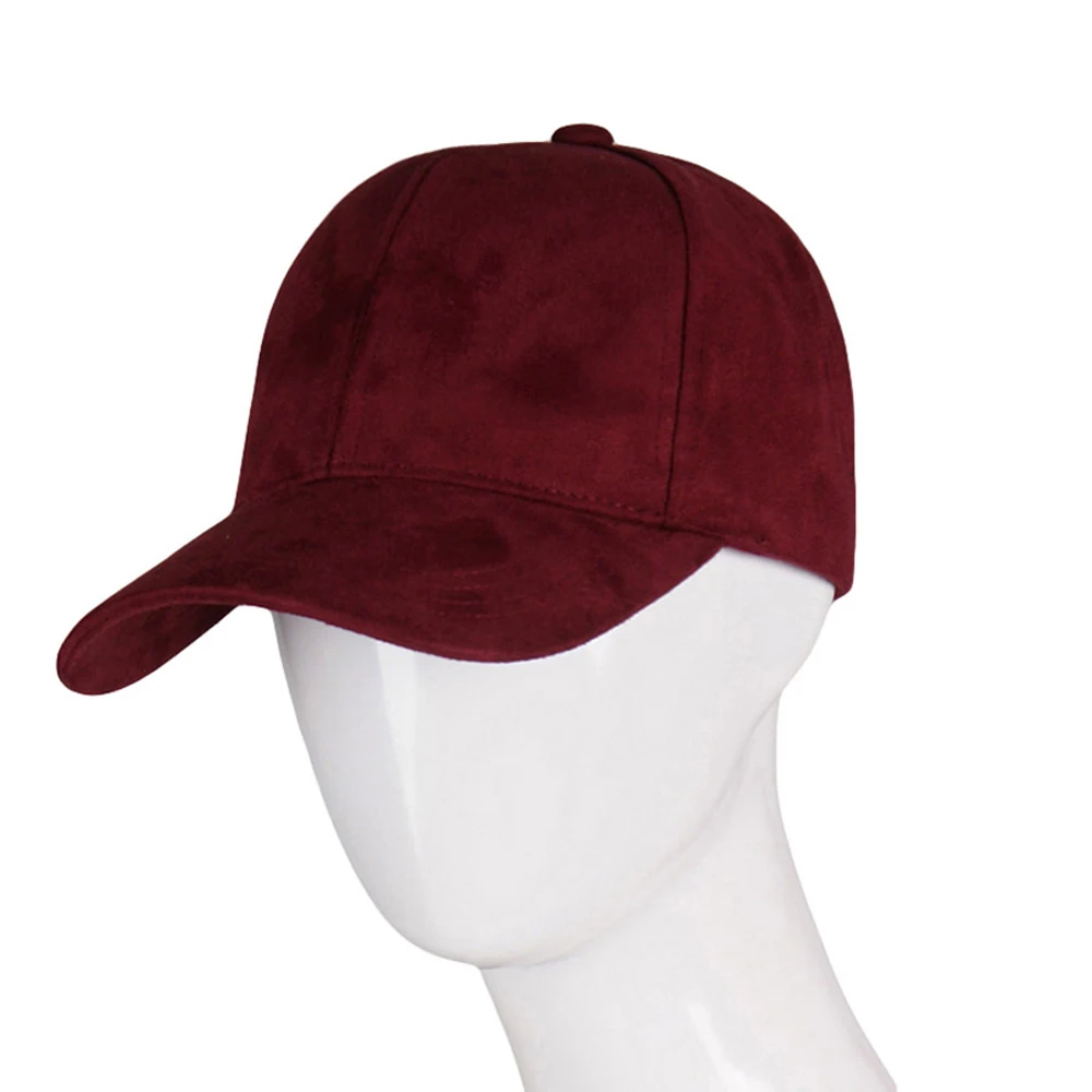 Mode Marke SnapbackBaseball Kappe Frauen Gorra Straße Hip Hop Wildleder für Damen Schwarz Grau Baseball Hüte – Detail 8