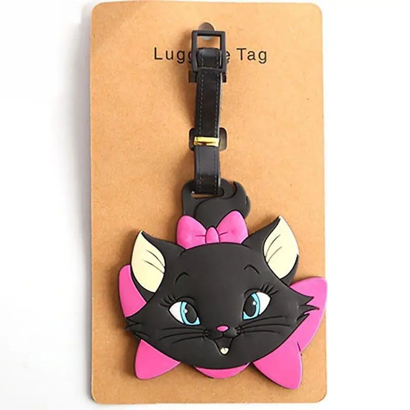 

Disney The Aristocats Marie Cat Pvc Material Cartoon Baggage Tag Decorative Backpack Pendant for Boys and Girls Birthday Present