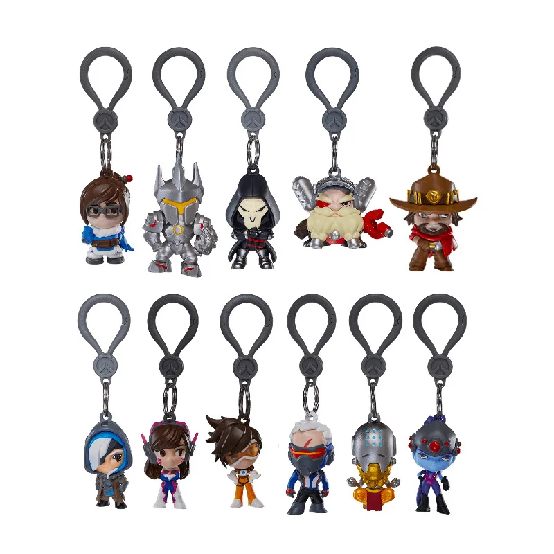 Blizzard  CutebutDeadly Desk Toy Keychain DVA Charia Reaper Lucio Collectible Figures Anime Entertainment Souvenir view 2