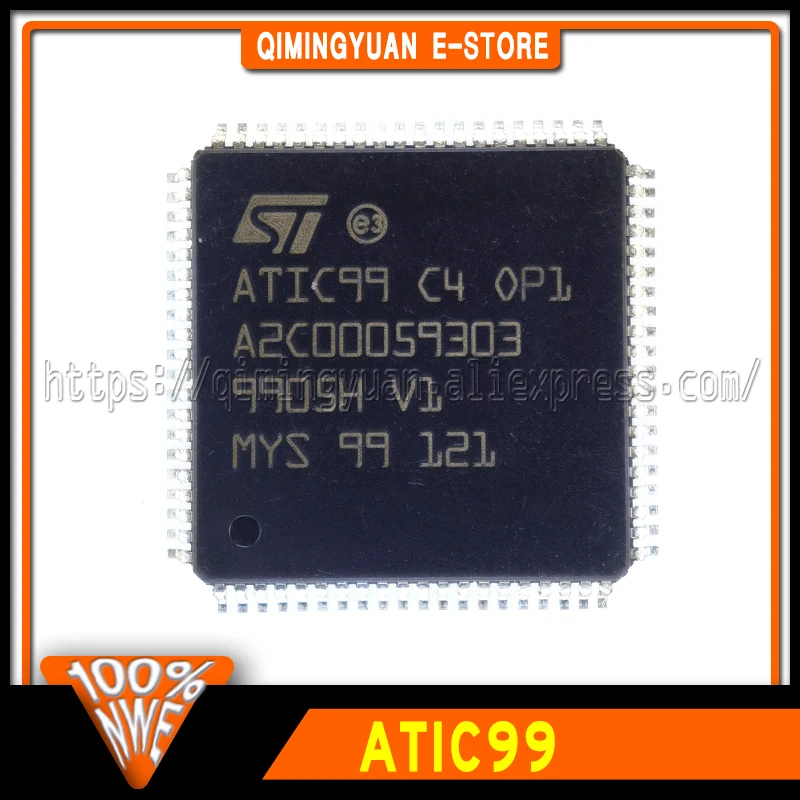 2~10PCS ATIC99 C4 OP1 A2C00059303 QFP80 Vulnerable chips in the automotive ECU (Electronic Control Unit) 100% New Spot stock