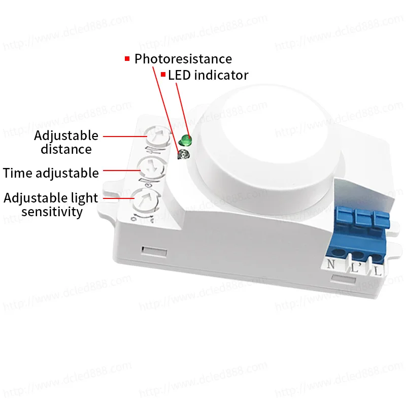 مفتاح مستشعر موجات الميكروويف الحثي الذكي LED ، بزاوية ، ودرجة ، ومستشعر حركة ذكي ، ومفتاح إضاءة ، من من من من من نوع GHz