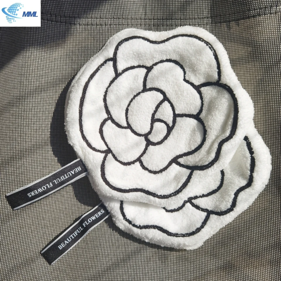 Skin-friendly soft hanging double-layer thickened quick-drying absorbent hand towel, kitchen and bathroom dual-use face towel