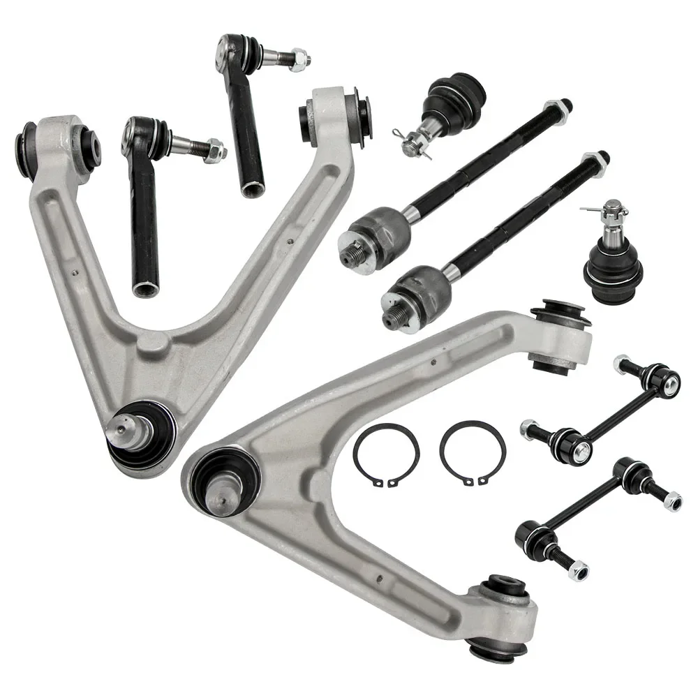 Steering Suspension Kit Front Control Arm Set Tie Rod Sway Bar for Hummer H3