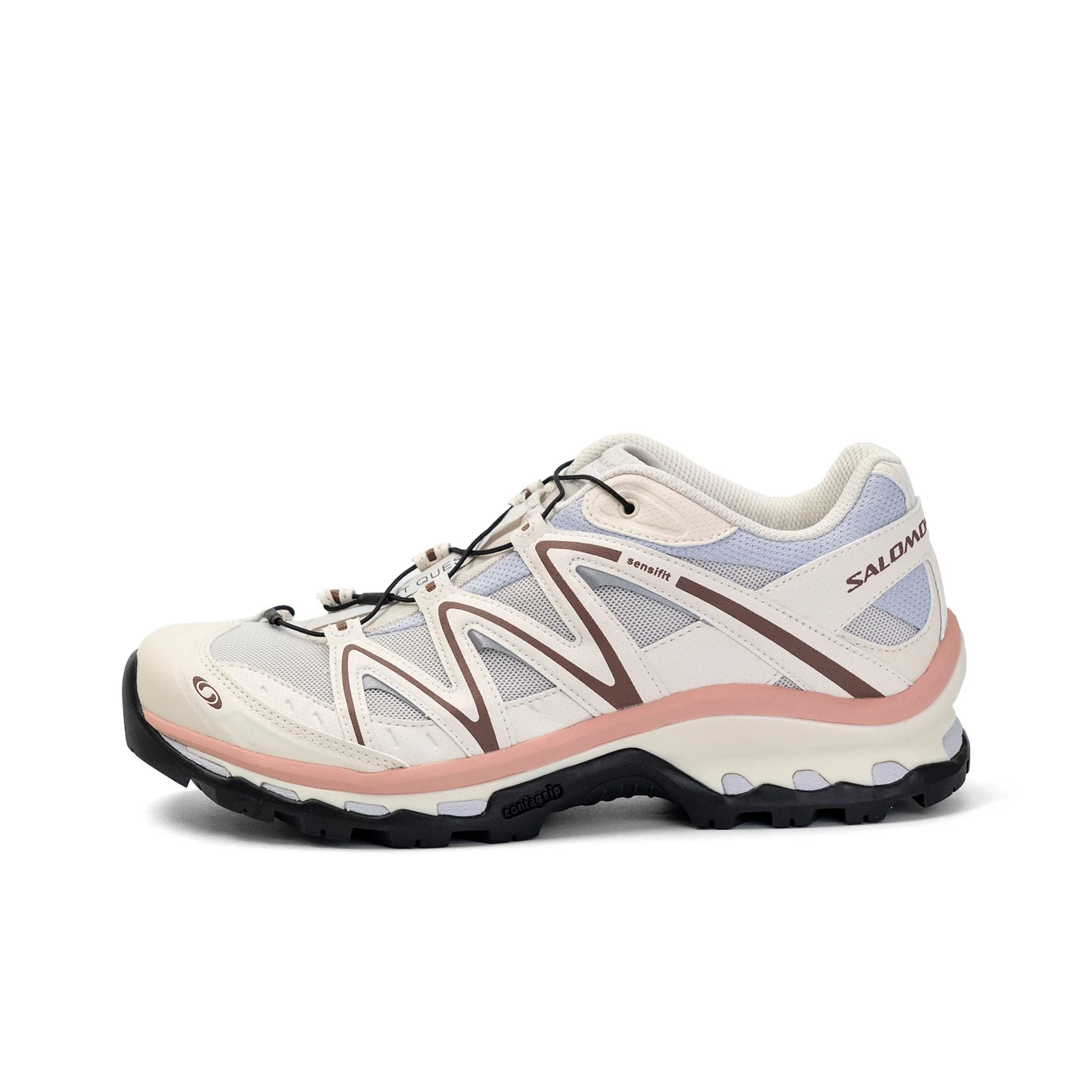 SALOMON XT Quest Trendy Low top Running Shoes Unisex White Champagne L41758900