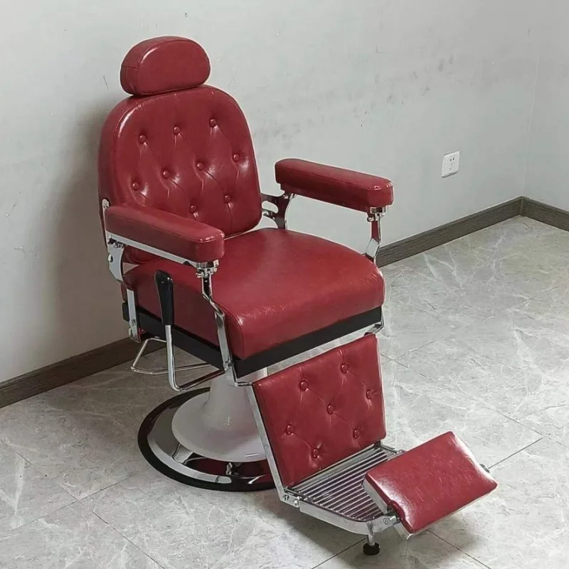 FornexHairdressing chair Men's oil head chair can be placed upside down Barber chair Head therapy  Shaving  Beauty eyebrow t