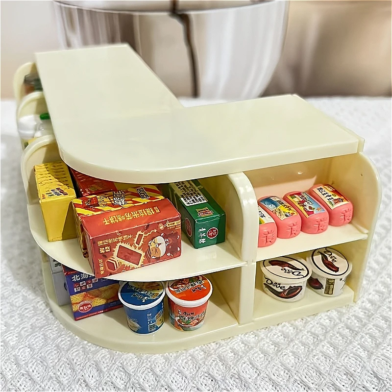 

1pc Dollhouse Miniature Plastic Storage Box Model Playhouse Indoor Outdoor Decor Ornament Mini Storage Cabinet Furniture Model